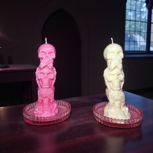 Skull Candle (Strawberry Vanilla)